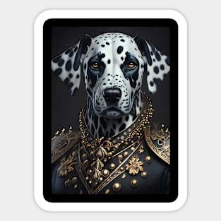 King Dalmatian Pet Portrait Sticker